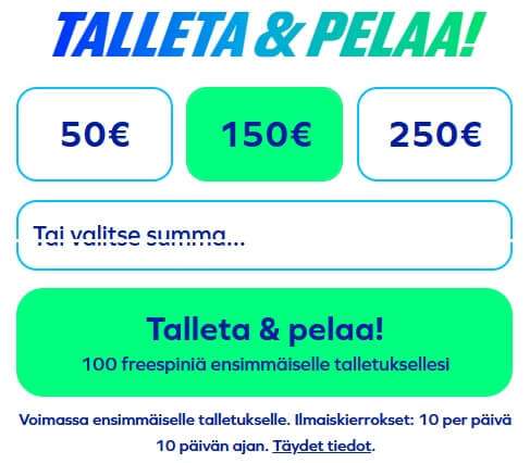 Britellä tallettaminen on helppoa